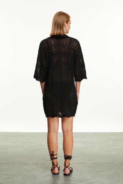  AJURLU DÜĞMELİ TRİKO HIRKA