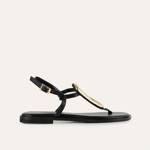  HAKİKİ DERİ TOKALI PARMAK ARASI SANDALET