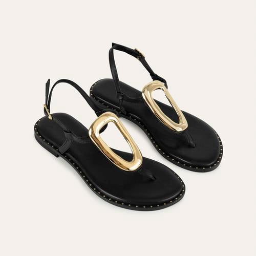  HAKİKİ DERİ TOKALI PARMAK ARASI SANDALET