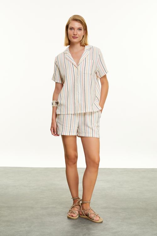  ÇİZGİLİ SMART GÖMLEK