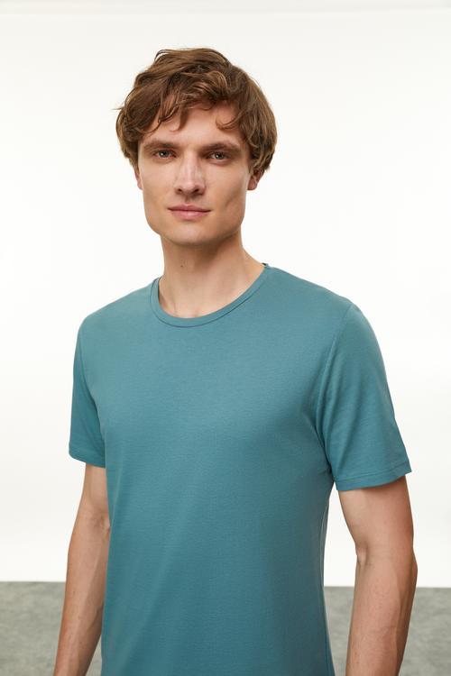  BİSİKLET YAKA KISA KOLLU T-SHIRT