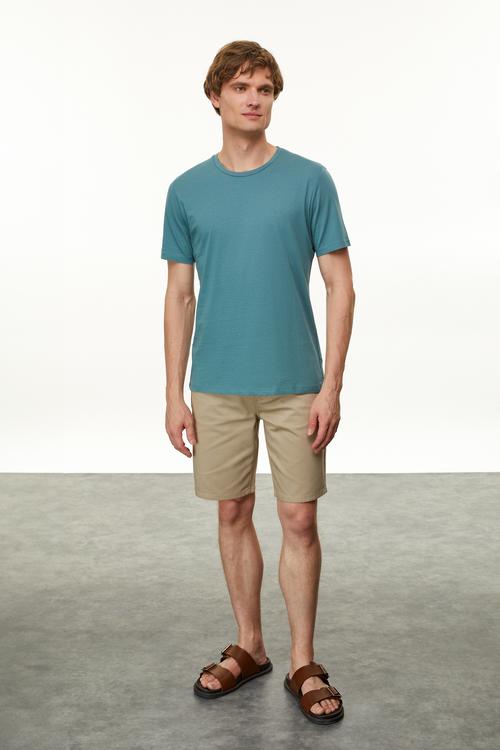  BİSİKLET YAKA KISA KOLLU T-SHIRT