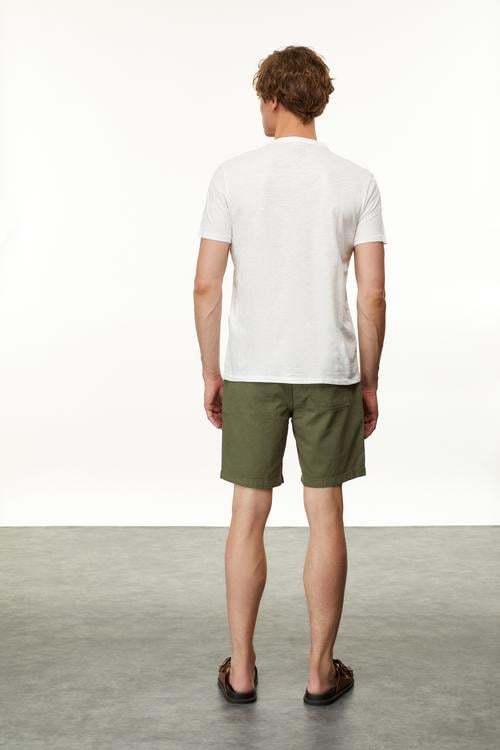  DÜĞMELİ KISA KOLLU T-SHIRT