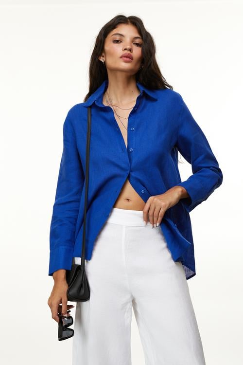  REGULAR FIT KETEN GÖMLEK