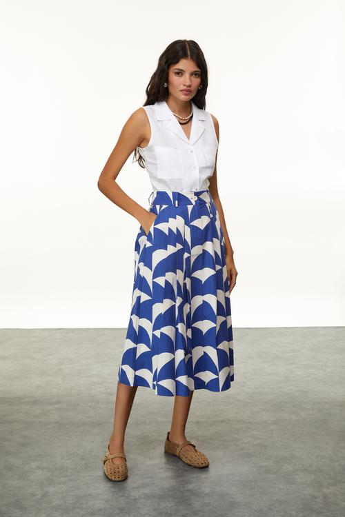  KOLSUZ CEPLİ KETEN GÖMLEK