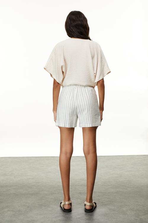  BAĞLAMA DETAYLI SMART CROP GÖMLEK