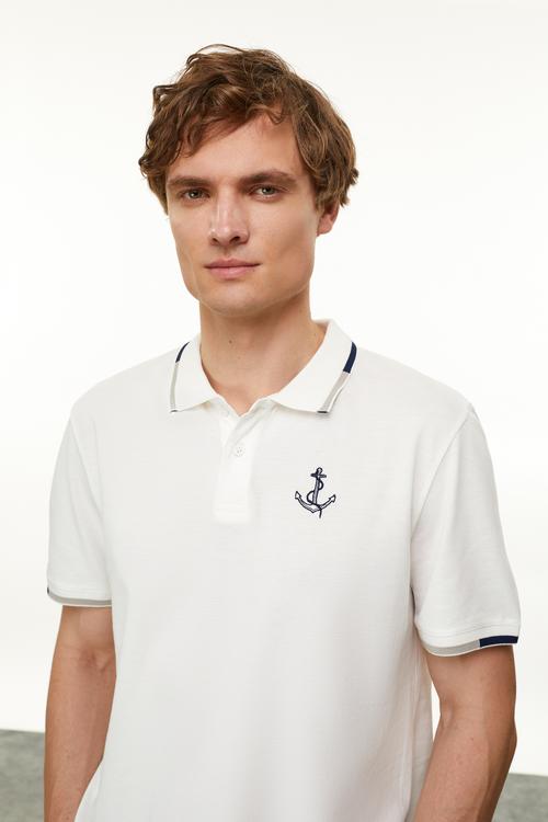  NAKIŞLI POLO YAKA T-SHIRT