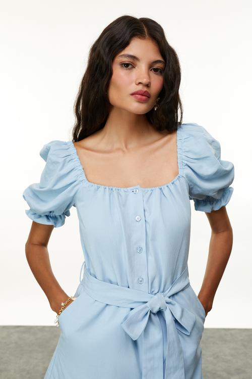  BALON KOL BAĞLAMA DETAYLI TULUM