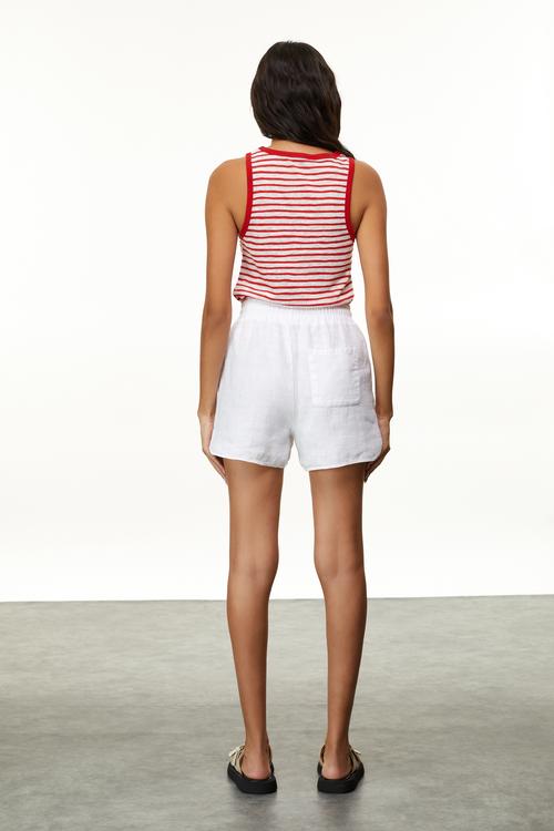  ÇİZGİLİ BİSİKLET YAKA ATLET