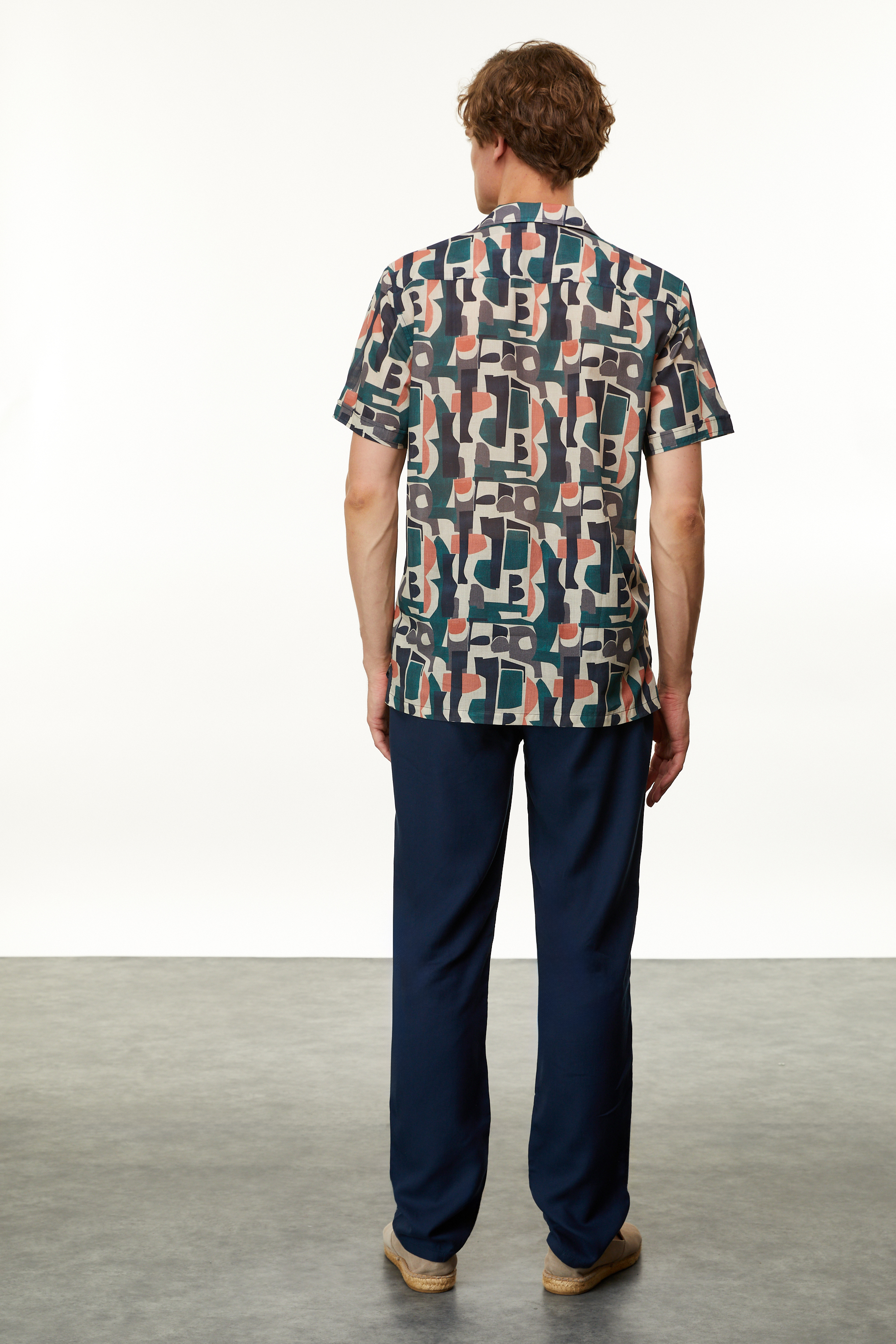 BASKILI REGULAR FIT GÖMLEK