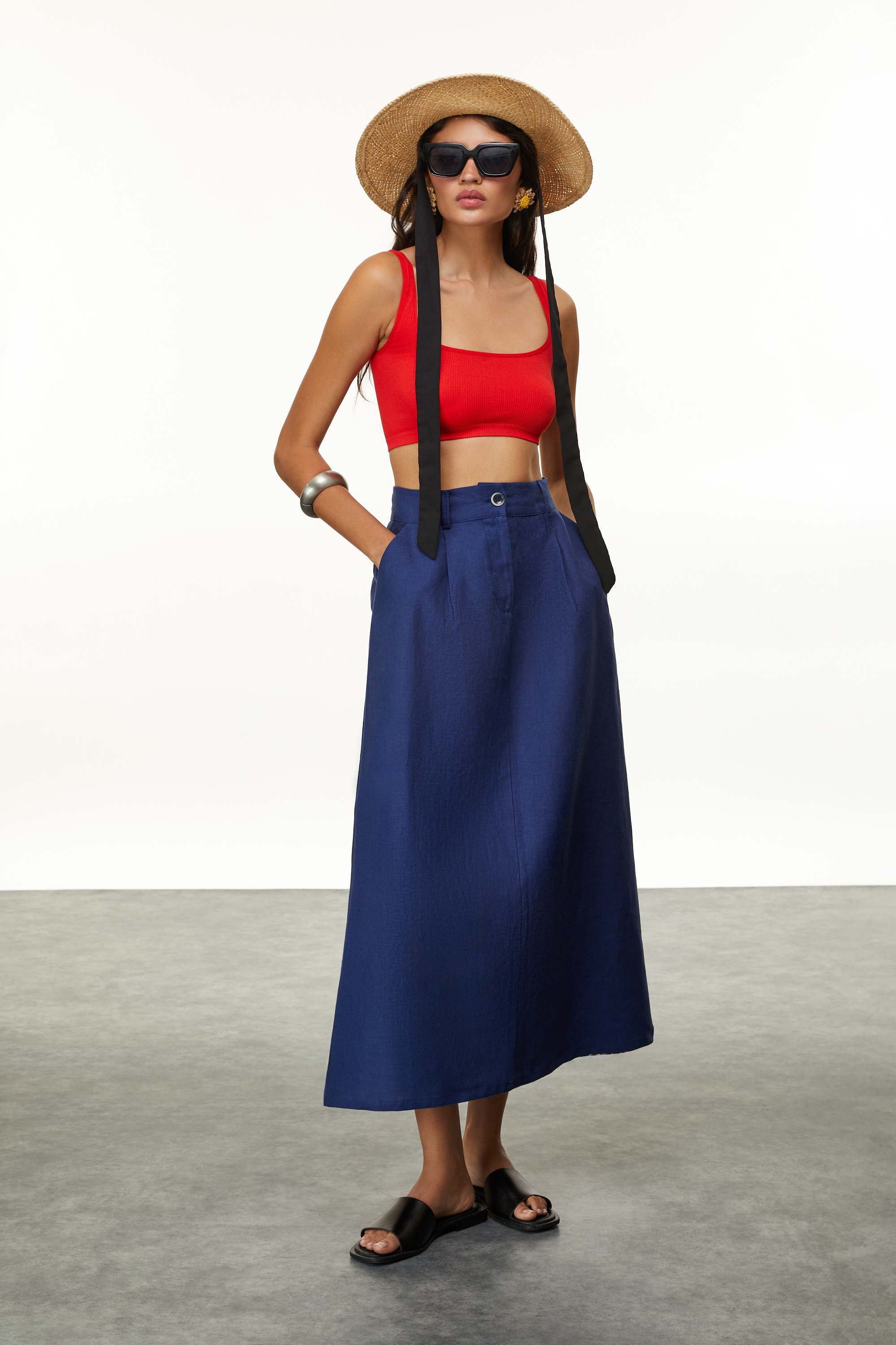 AÇIK YAKA CROP ATLET