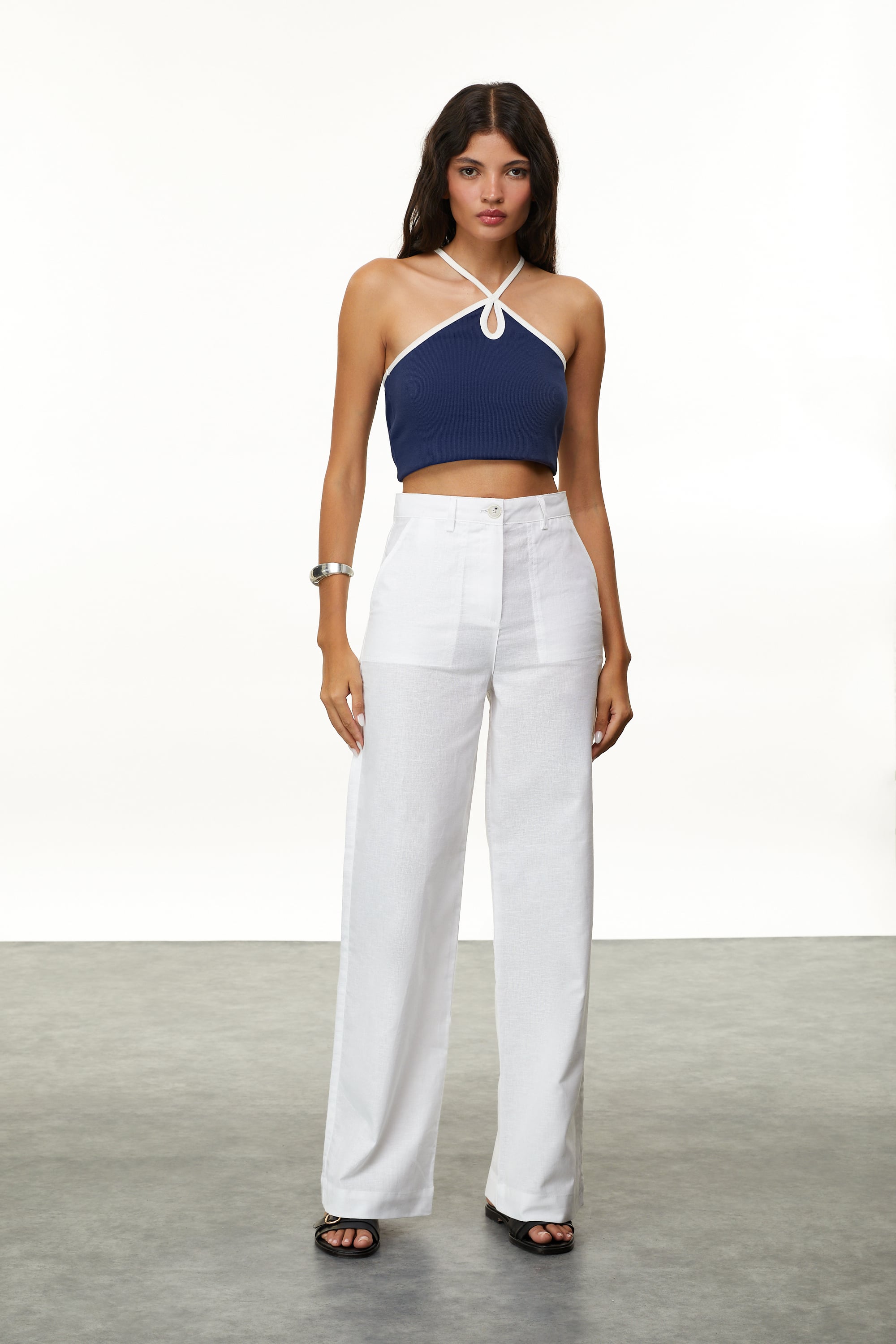 KETEN KARIŞIMLI PANTOLON