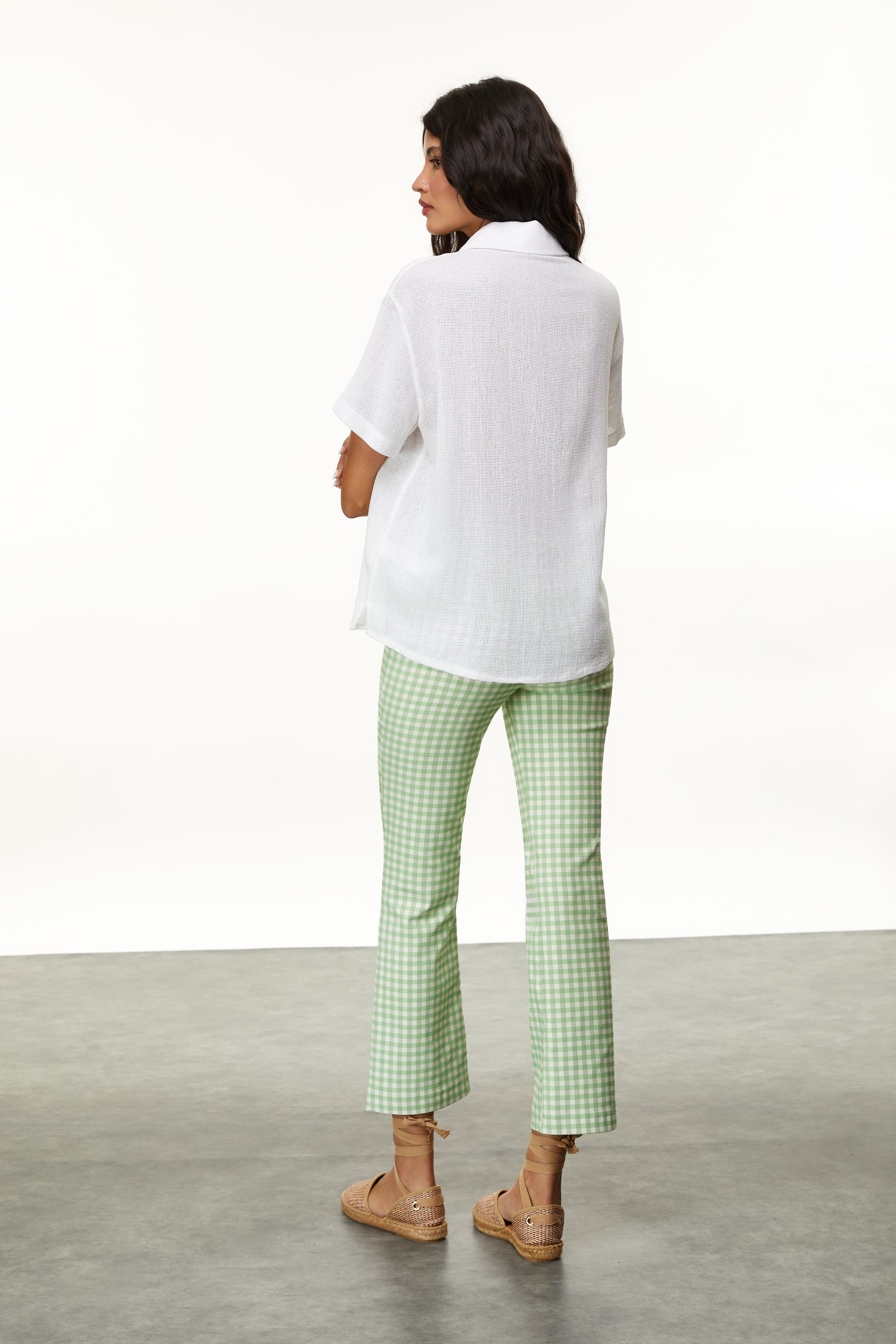 PAMUK KARIŞIMLI OVERSIZE GÖMLEK