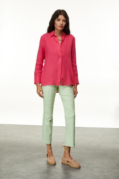  REGULAR FIT KETEN GÖMLEK