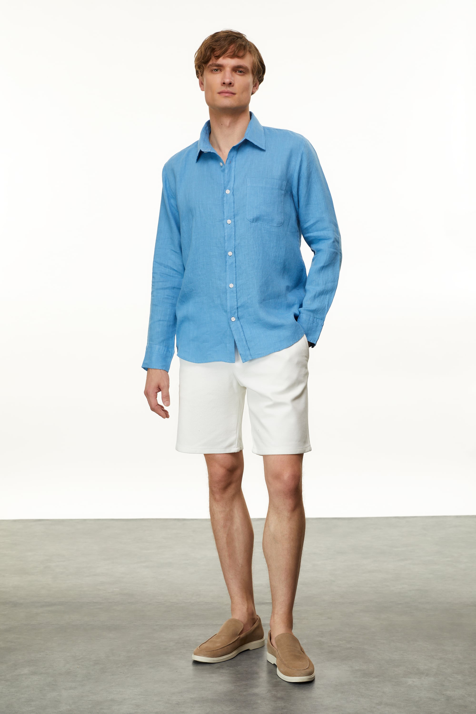 KETEN REGULAR FIT GÖMLEK