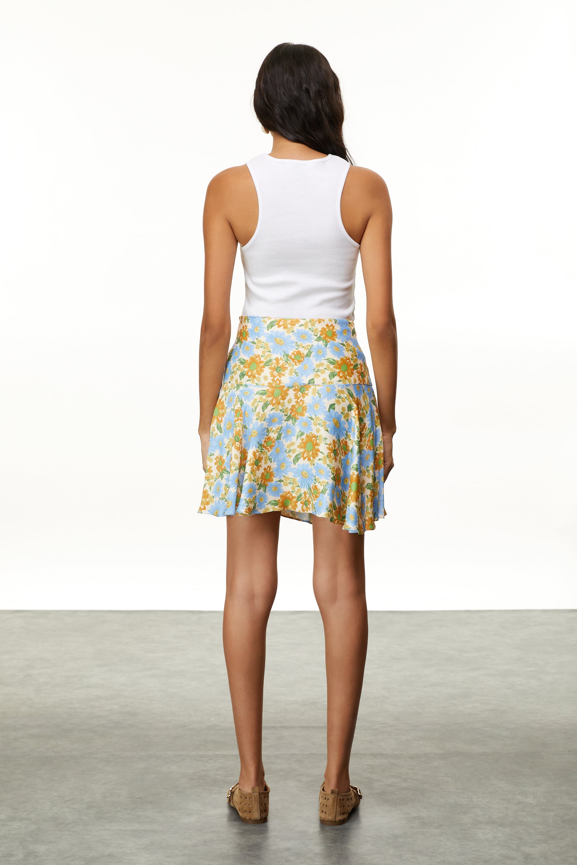 ÇİÇEKLİ MİNİ ETEK