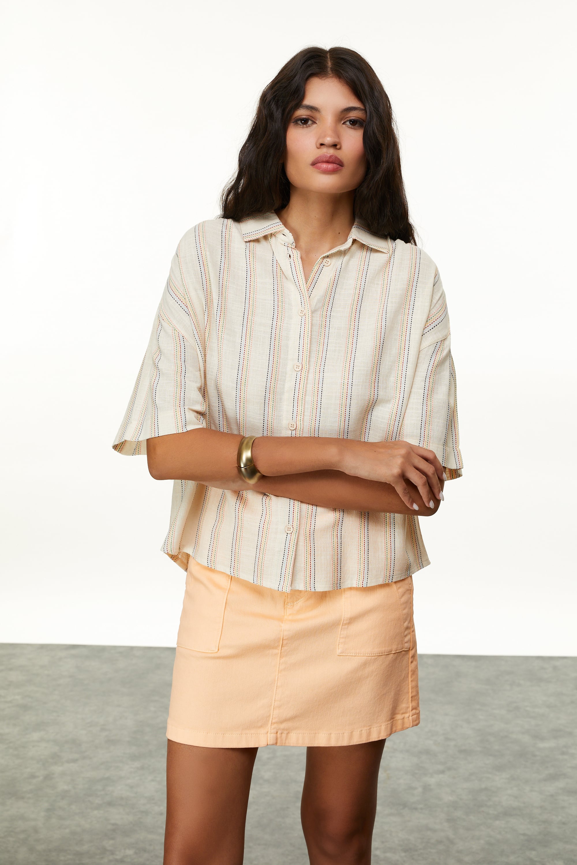 ÇİZGİLİ SMART GÖMLEK