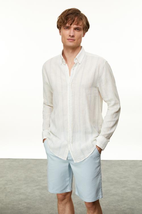  ÇİZGİLİ REGULAR FIT GÖMLEK