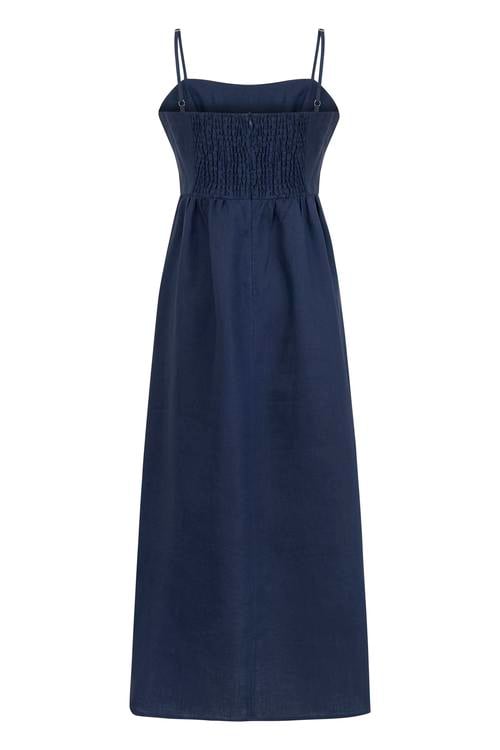  ASKILI MİDİ ELBİSE