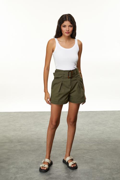  KEMERLİ MİNİ ŞORT