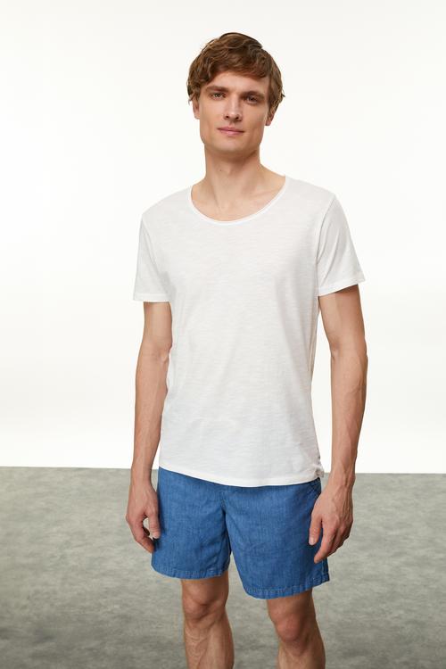  BİSİKLET YAKA KISA KOLLU T-SHIRT