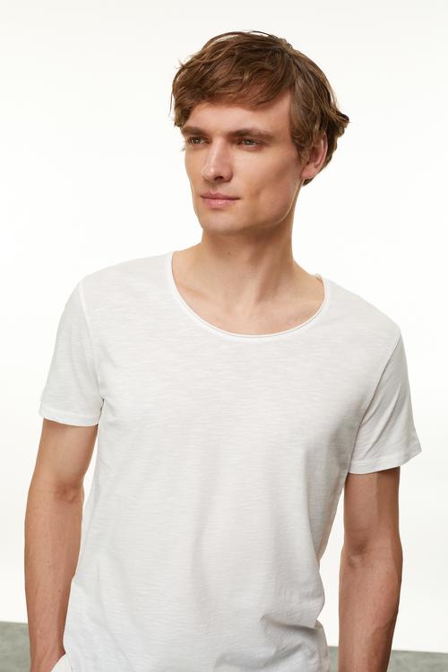  BİSİKLET YAKA KISA KOLLU T-SHIRT