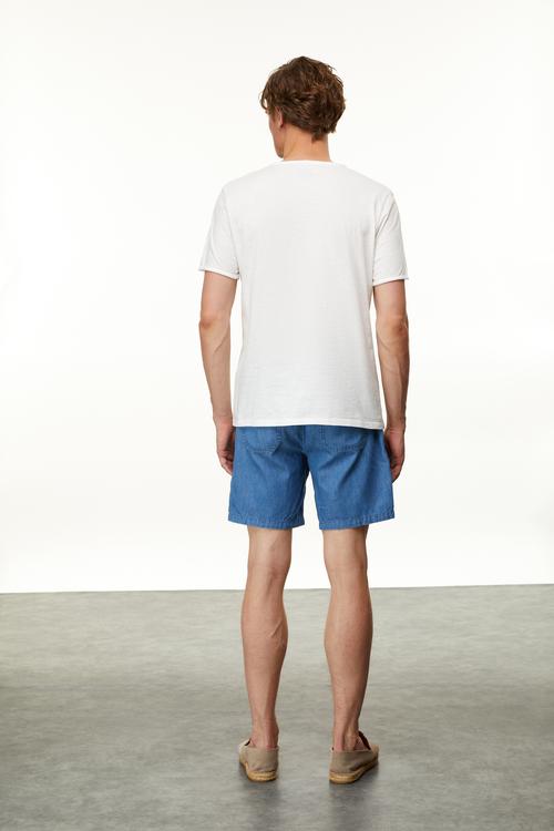  HENLEY YAKA KISA KOLLU T-SHIRT