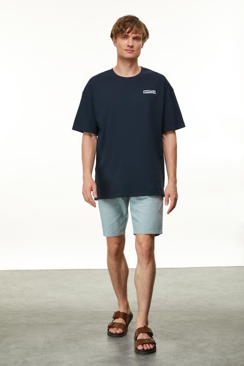  MARİN BASKILI BİSİKLET YAKA T-SHIRT