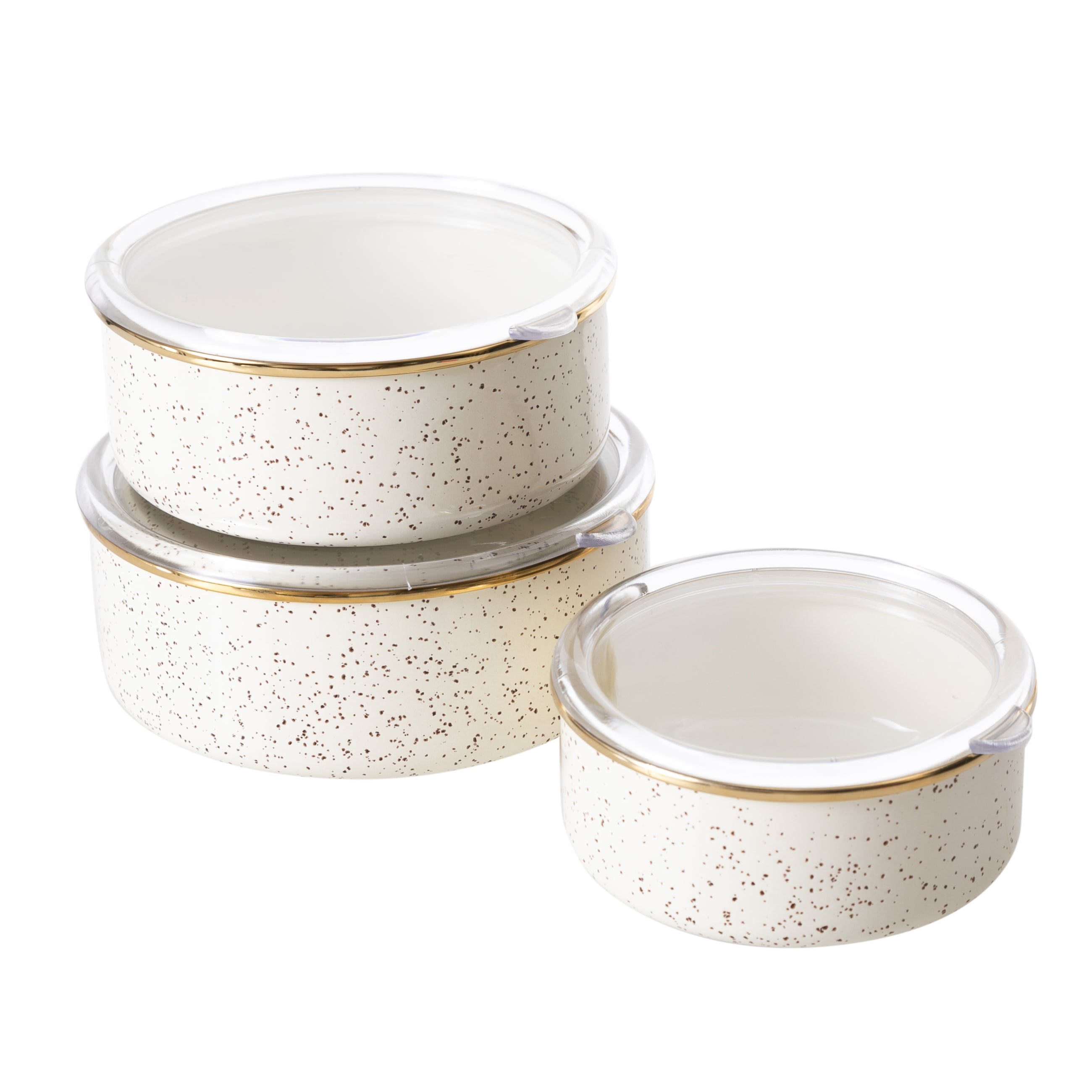 VINTAGE ENAMEL 3LÜ SAKLAMA KABI