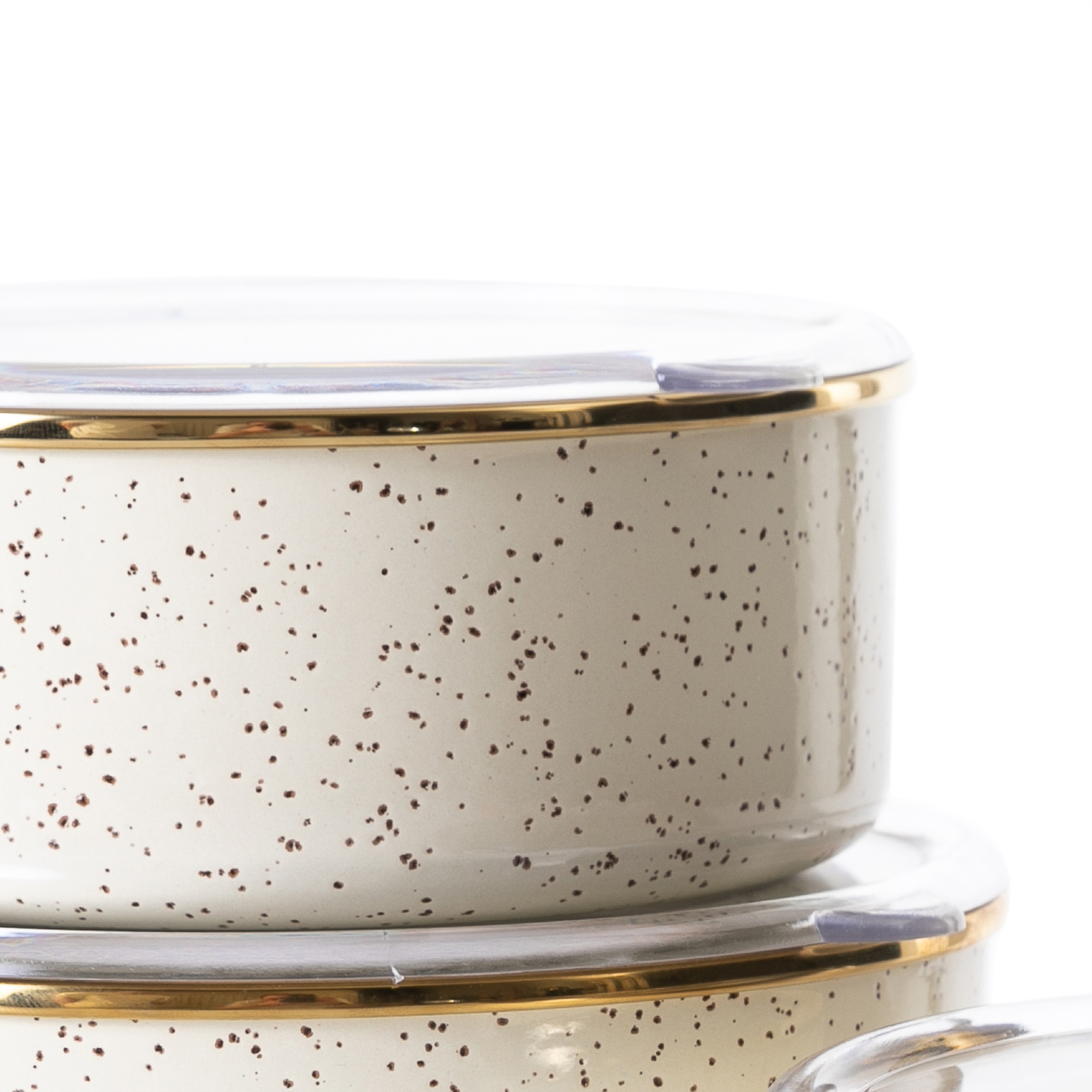 VINTAGE ENAMEL 3LÜ SAKLAMA KABI