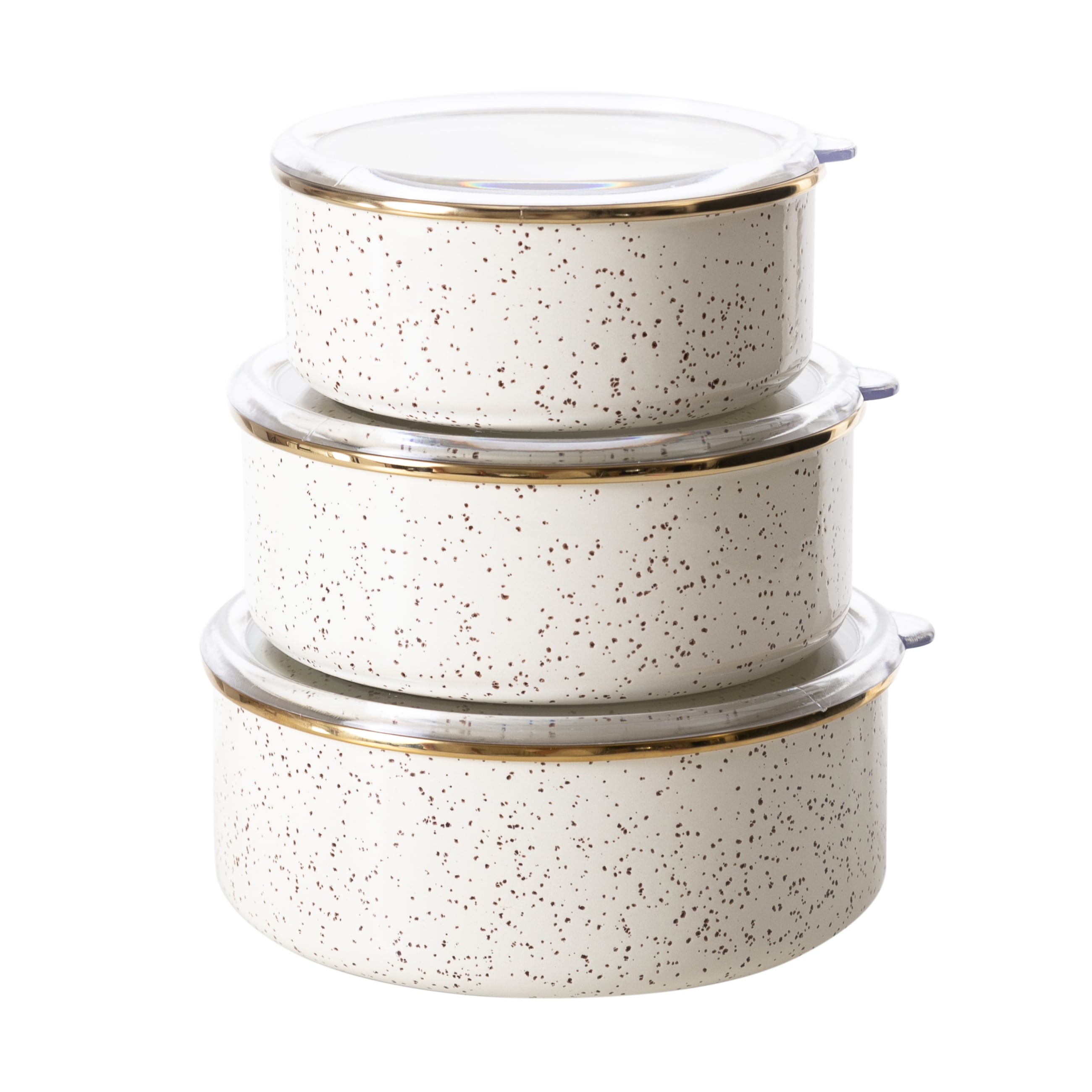 VINTAGE ENAMEL 3LÜ SAKLAMA KABI