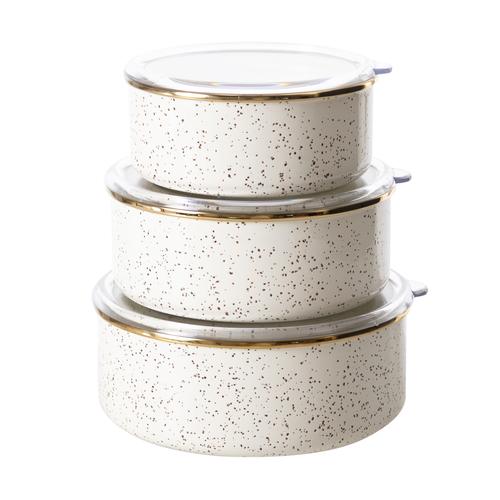  VINTAGE ENAMEL 3LÜ SAKLAMA KABI