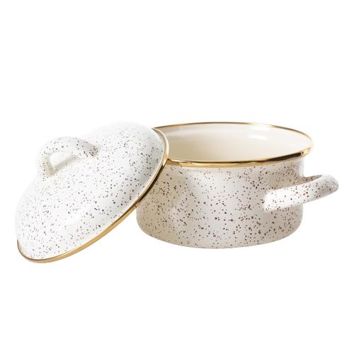 VINTAGE ENAMEL DERİN TENCERE 14 CM