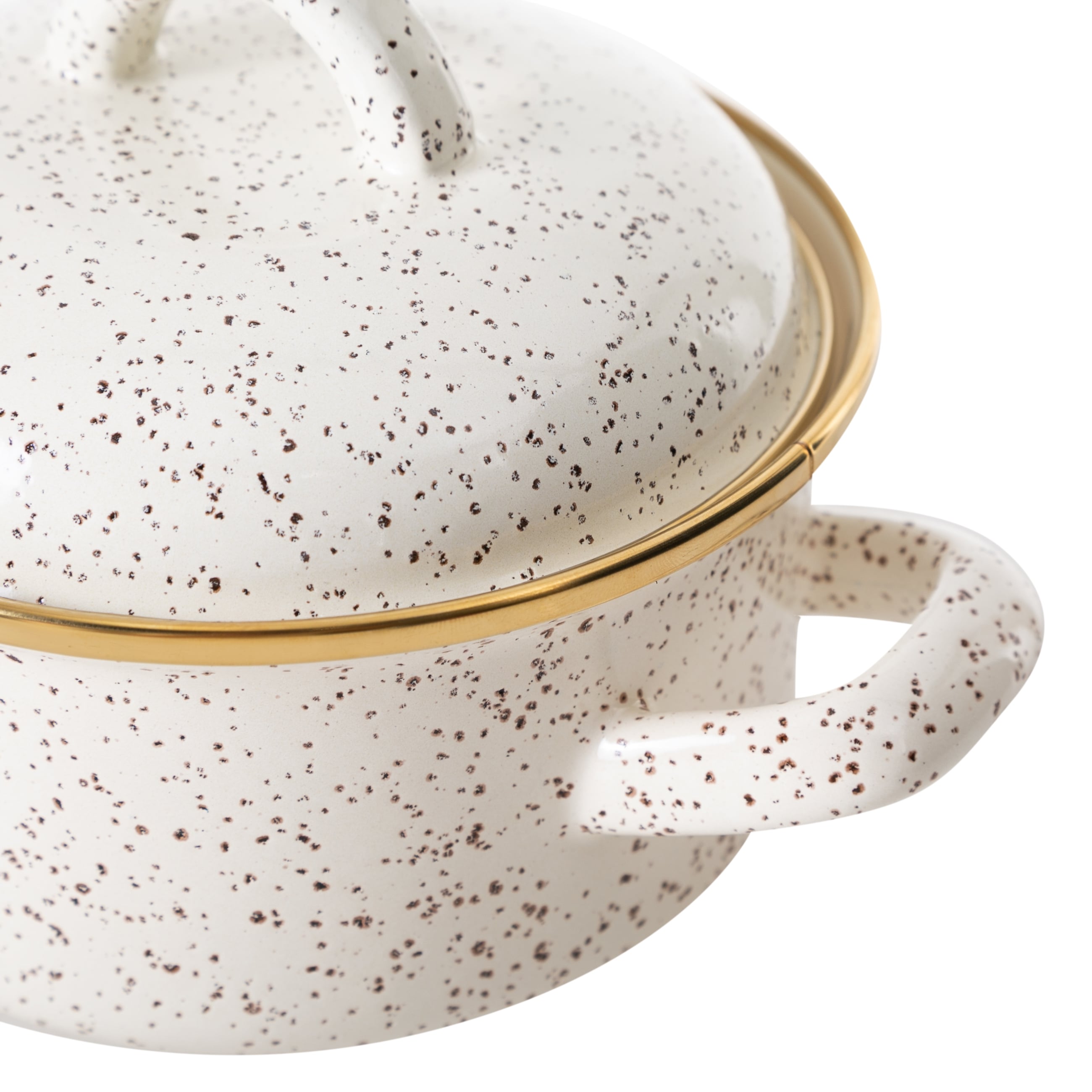 VINTAGE ENAMEL DERİN TENCERE 14 CM