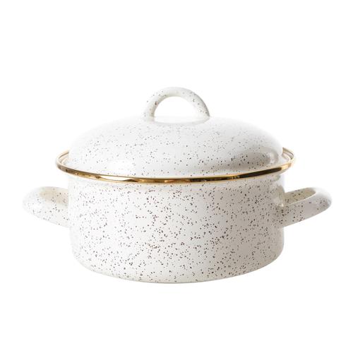  VINTAGE ENAMEL DERİN TENCERE 18 CM