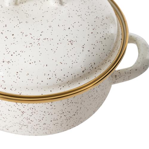  VINTAGE ENAMEL DERİN TENCERE 18 CM