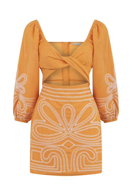  ETNİK NAKIŞLI MİNİ ELBİSE