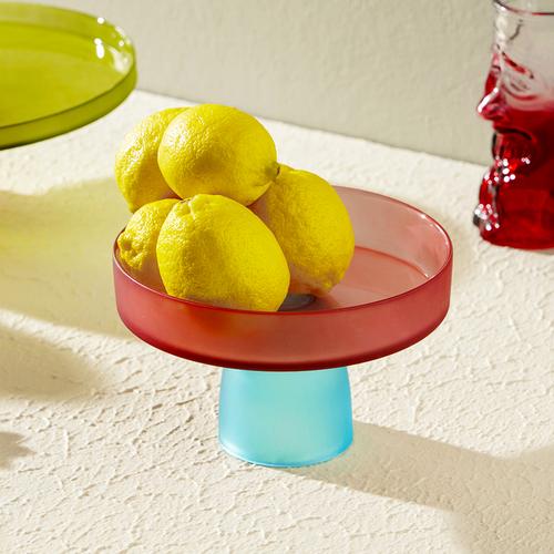  COLORS AYAKLI CAM SUNUM 18CM -KIRMIZI