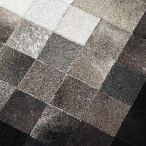  DIAMOND DERİ HALI GRİ SİYAH 160X230