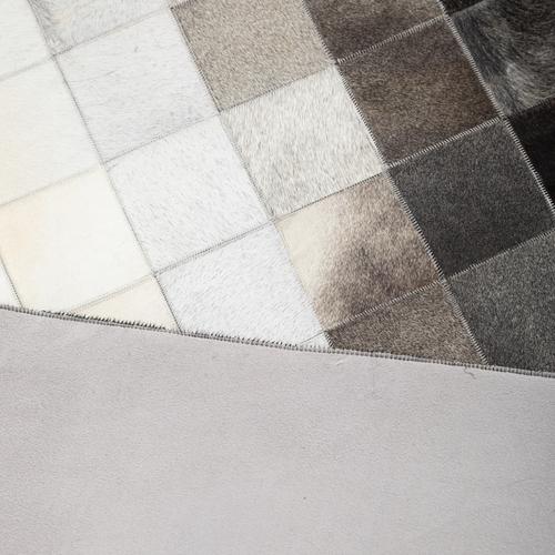  DIAMOND DERİ HALI GRİ SİYAH 160X230