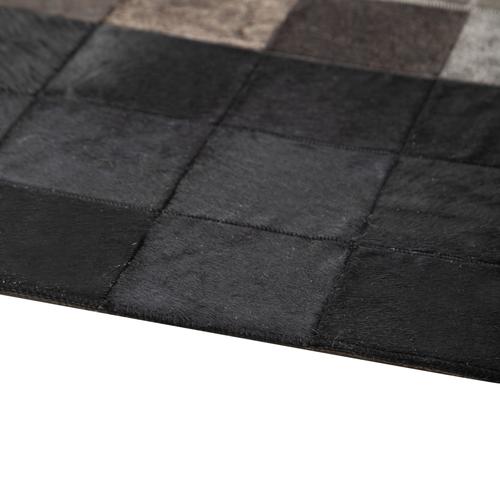  DIAMOND DERİ HALI GRİ SİYAH 160X230