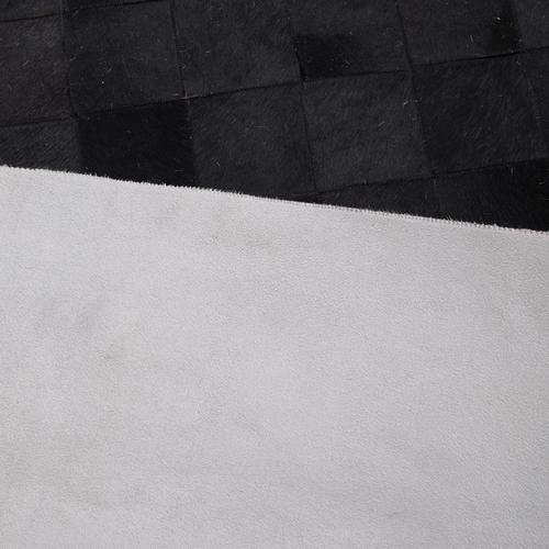  DIAMOND DERİ HALI SİYAH BEYAZ 160X230