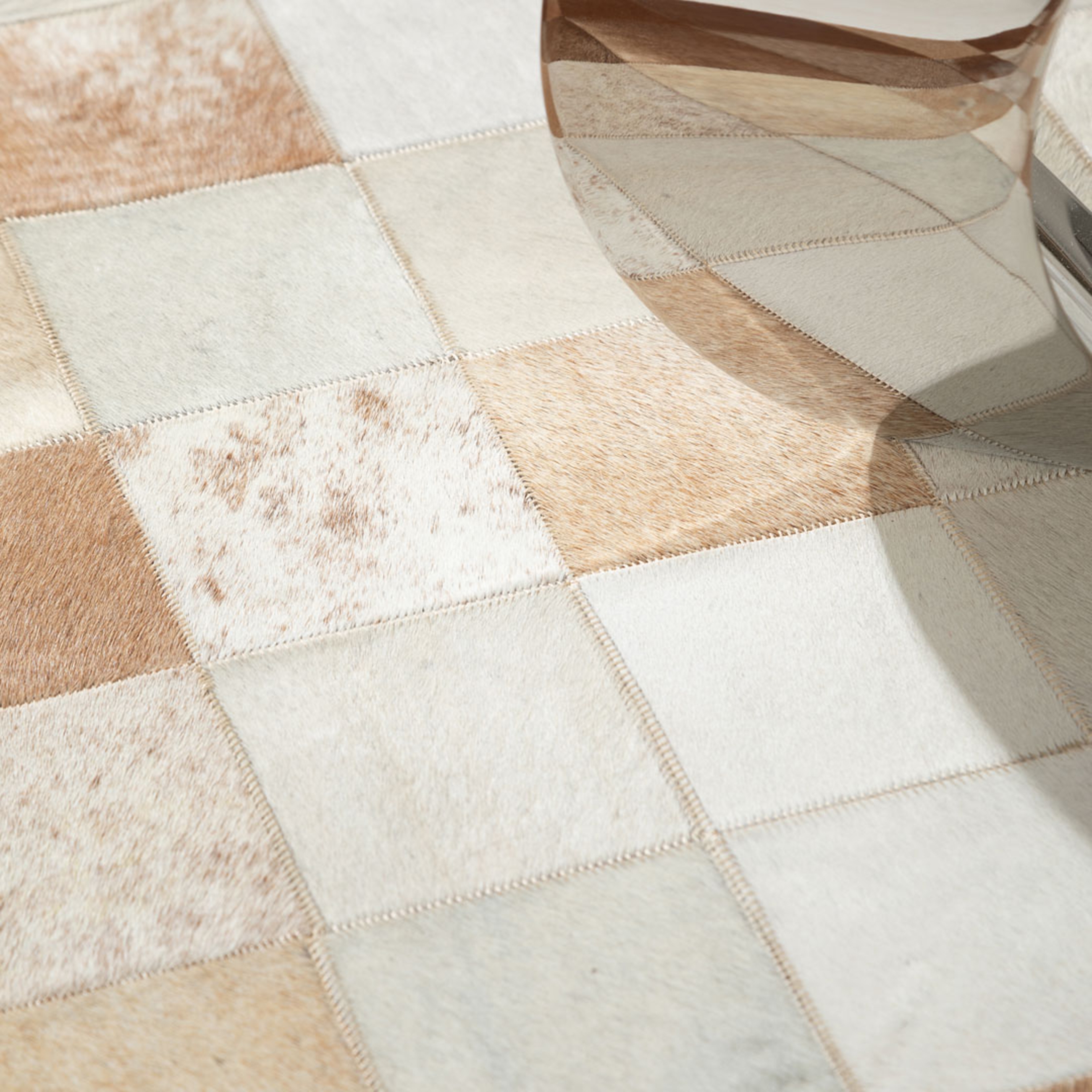 DIAMOND DERİ HALI EKRU BEJ 160X230