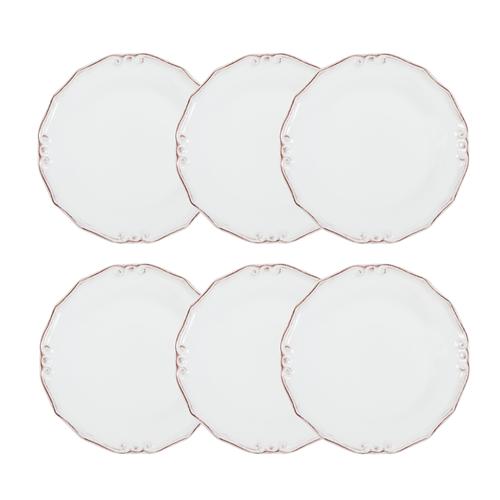 EKRU 6 LI SERVİS TABAĞI SETİ - 25 CM