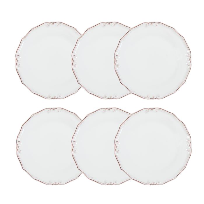 EKRU 6 LI SERVİS TABAĞI SETİ - 25 CM