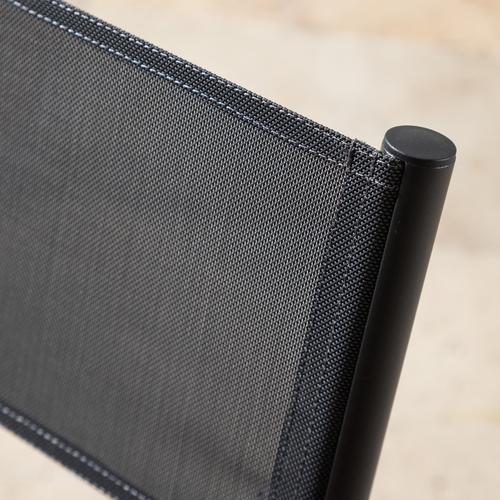  GUSTA TEAK  REJISOR SANDALYESİ SİYAH