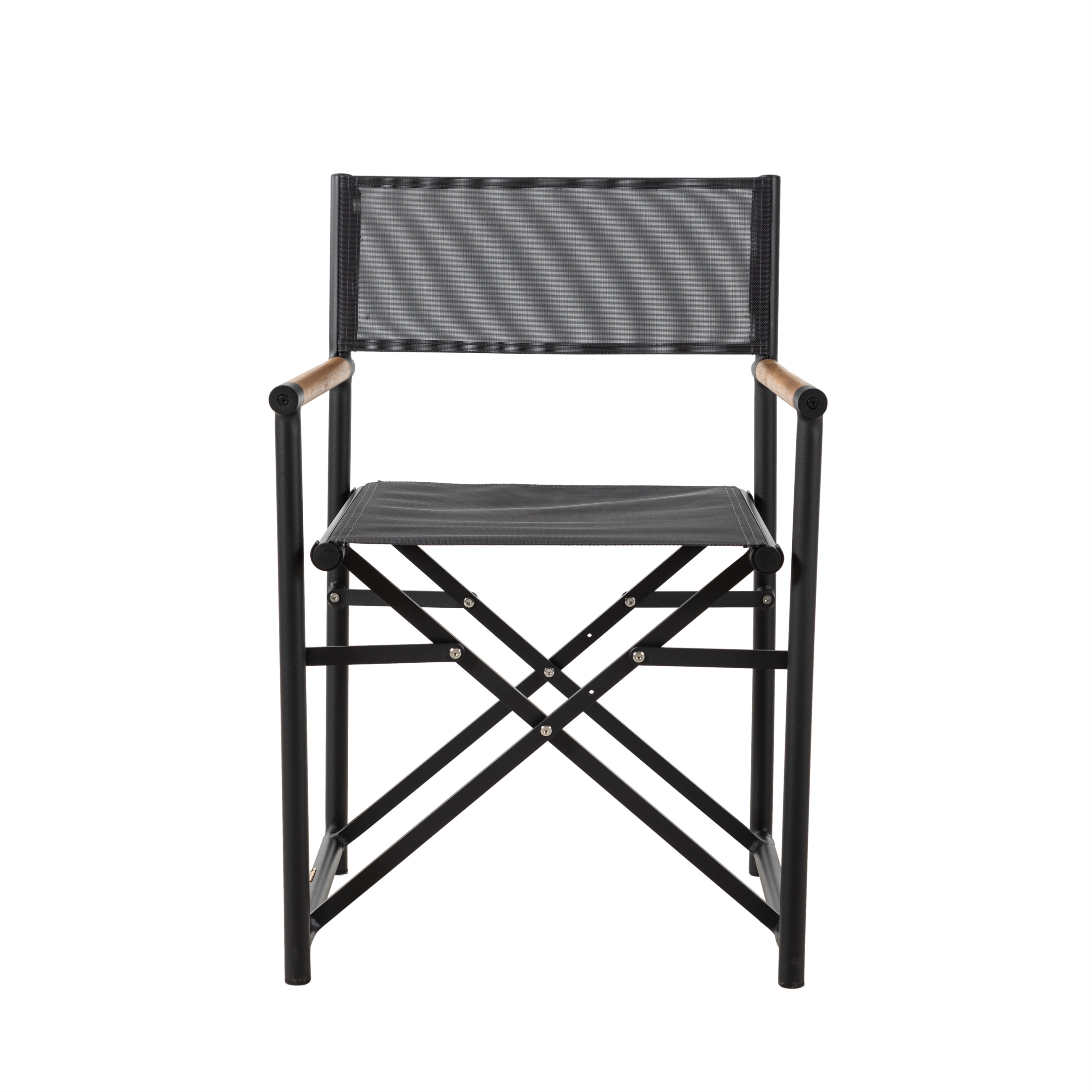 GUSTA TEAK  REJISOR SANDALYESİ SİYAH