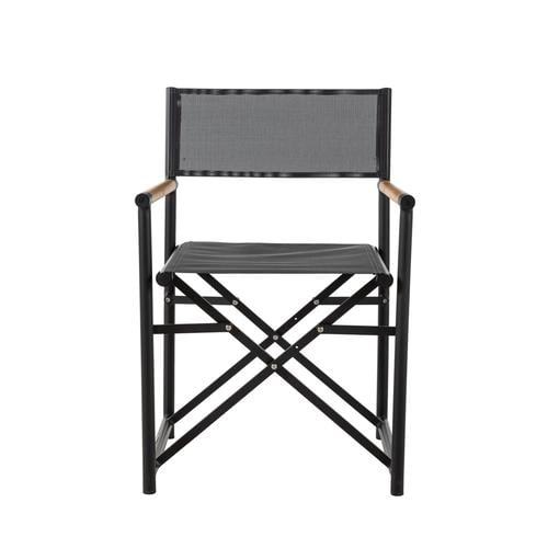 GUSTA TEAK  REJISOR SANDALYESİ SİYAH