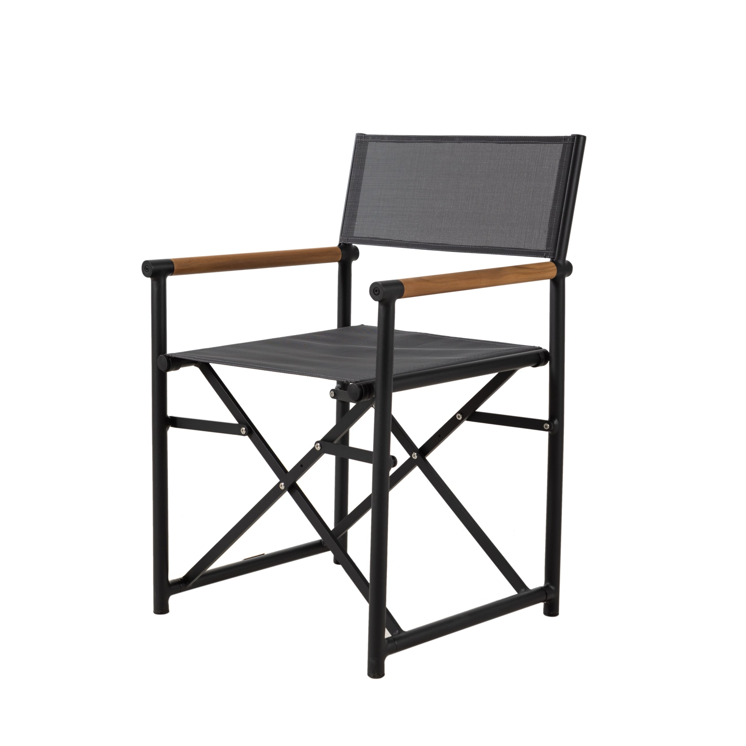 GUSTA TEAK  REJISOR SANDALYESİ SİYAH