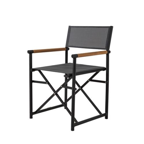 GUSTA TEAK  REJISOR SANDALYESİ SİYAH